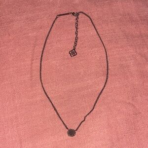Kendra Scott black druzy necklace